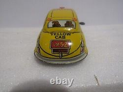 Vintage Marx Skyview Yellow Cab Tin Toy Wind Up Car Litho Metal Original