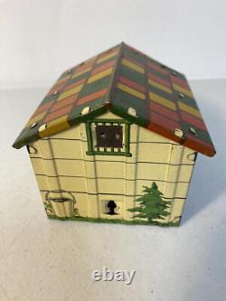 Vintage Marx Snappy Tin Doghouse And Dog Set