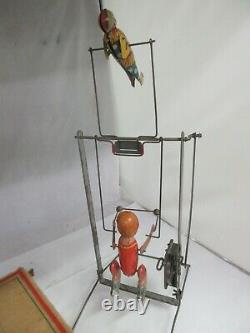 Vintage Marx Tick & Tack The Tumbling Two Wind Up Toy Orig Box Rare 672-d
