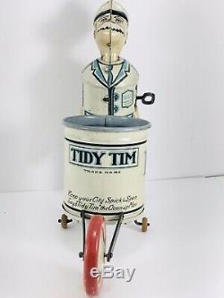 Vintage Marx Tidy Tim Wind-up Walker Tin Litho