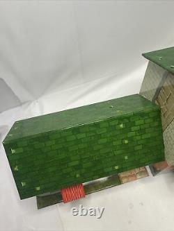 Vintage Marx Tin Doll House Breezeway and Game Room with 50 Furniture pieces
