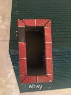 Vintage Marx Tin Litho 2 Story Doll House with Furniture