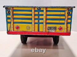 Vintage Marx Tin Litho Lazy Day Farms Stake Truck