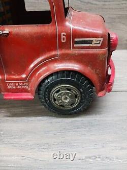 Vintage Marx Tin Litho Lazy Day Farms Stake Truck Very Good Shape