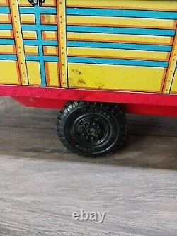 Vintage Marx Tin Litho Lazy Day Farms Stake Truck Very Good Shape