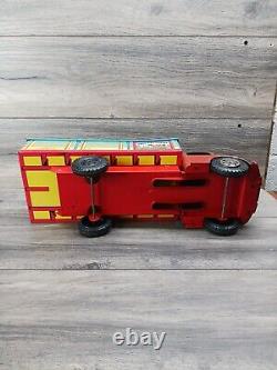 Vintage Marx Tin Litho Lazy Day Farms Stake Truck Very Good Shape