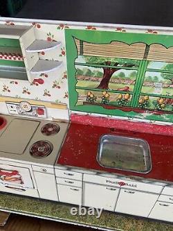 Vintage Marx Tin Litho Pretty Maid Play Kitchen Set with box and accessories