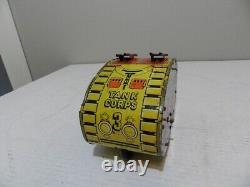 Vintage Marx Tin Litho Tank- U. S. Army Toy Tank- Wind-up Toy Tank- Military Toy