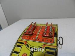 Vintage Marx Tin Litho Tank- U. S. Army Toy Tank- Wind-up Toy Tank- Military Toy