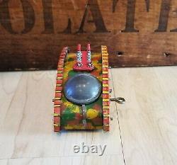 Vintage Marx Tin Litho US Army Tank Wind-Up Toy Boxed, Working