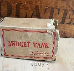 Vintage Marx Tin Litho US Army Tank Wind-Up Toy Boxed, Working