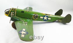 Vintage Marx Tin Litho U. S. Army Wind Up Airplane
