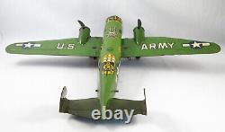 Vintage Marx Tin Litho U. S. Army Wind Up Airplane