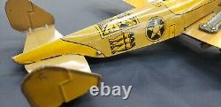 Vintage Marx Tin Litho Wind Up Military Fighter Plane