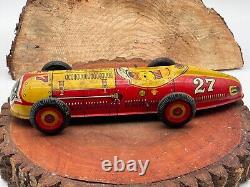 Vintage Marx Tin Litho Wind Up No. 27 Indy Race Car-Works-1858.24