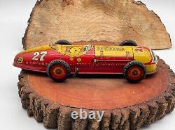 Vintage Marx Tin Litho Wind Up No. 27 Indy Race Car-Works-1858.24