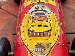 Vintage Marx Tin Litho Wind Up No. 27 Indy Race Car-Works-1858.24