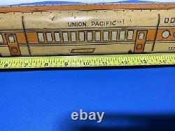 Vintage Marx Tin Litho Windup Union Pacific US Mail M10003 Floor Train 22in