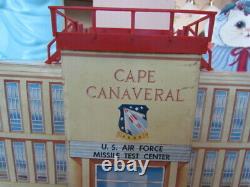 Vintage Marx Tin Lithograph Cape Canaveral U. S. Air Force Test Center withMansion
