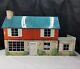 Vintage Marx Tin Metal 2 Story Dollhouse Lithograph Toy with Patio