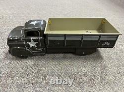 + Vintage Marx Tin Military Army USA 41573147 Transport Truck 13 1/2 Long