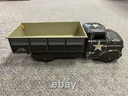 + Vintage Marx Tin Military Army USA 41573147 Transport Truck 13 1/2 Long