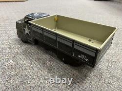 + Vintage Marx Tin Military Army USA 41573147 Transport Truck 13 1/2 Long