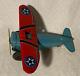 Vintage Marx Tin Toy Airplane Aircraft Toy Q-65