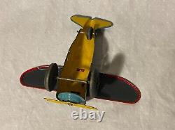 Vintage Marx Tin Toy Airplane Aircraft Toy Q-65