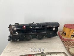 Vintage Marx Tin Toy Train Set Union Station Windup Steam Engine Track Car Loy