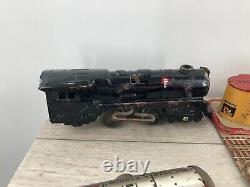 Vintage Marx Tin Toy Train Set Union Station Windup Steam Engine Track Car Loy