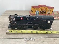 Vintage Marx Tin Toy Train Set Union Station Windup Steam Engine Track Car Loy