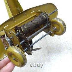 Vintage Marx Tin U. S. Army Gunner Airplane, Made IN U. S. A. Wind Up