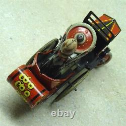 Vintage Marx Tin Wind Up Coo Coo Car, Butler Driver, Works, #7