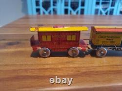 Vintage Marx Tin Wind Up Sleek Marxlines Trailblazer Toy Train With key. Beauty