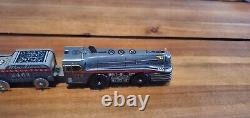 Vintage Marx Tin Wind Up Sleek Marxlines Trailblazer Toy Train With key. Beauty