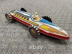 Vintage Marx Tin Windup Streamline Racer Race Car 17 Long St