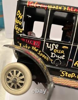 Vintage Marx Tin-litho Wind-up Toy Old Jalopy Car With Key Model T Black