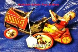 Vintage Marx Tn Litho Windup Whoopee Car-works Please See Video