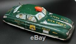 Vintage Marx Toys 1949 Wind Up Dick Tracy Tin Police Squad Car