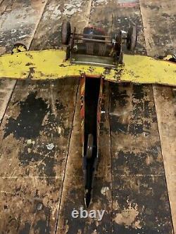 Vintage Marx Toys Flying Fortress 2095 Tin Litho Wind-Up Toy Army Plane