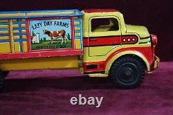 Vintage Marx Toys Lazy Day Farms Tin Lithoy Pressed Steel Registerd Gernsey
