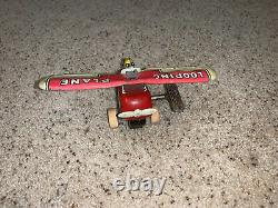 Vintage Marx Toys Looping Plane Wind Up Schuco Tin airplane Toy