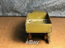 Vintage Marx Toys Military Load Car & Truck Tinplate & Steel 4 Wheel Model