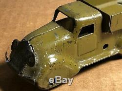 Vintage Marx Toys Military Load Car & Truck Tinplate & Steel 4 Wheel Model
