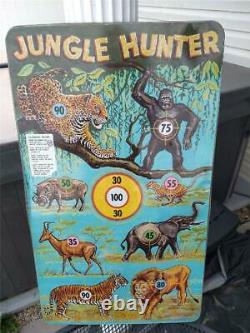 Vintage Marx Toys Shooting Target Game Tin Toy 1972 Rare Jungle Hunter