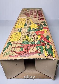 Vintage Marx Toys Tin Litho Jungle Shooting Range. 45 Cal Complete in Box