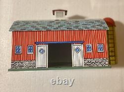 Vintage Marx Toys Tin Ohio Art Barns With Silos And Accessories Great Condition