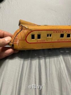 Vintage Marx Toys Union Pacific Railway Post Office Tin Train Railroad