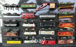 Vintage Marx Train O Scale Freight/Dump/Tank Cars Tin Litho 20pcs